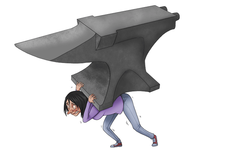 Movement: See them carrying a very heavy anvil.